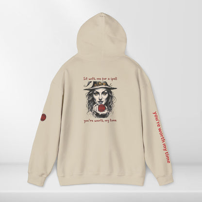 (e31436) Sit with me for a spell (witch) heavy hoodie