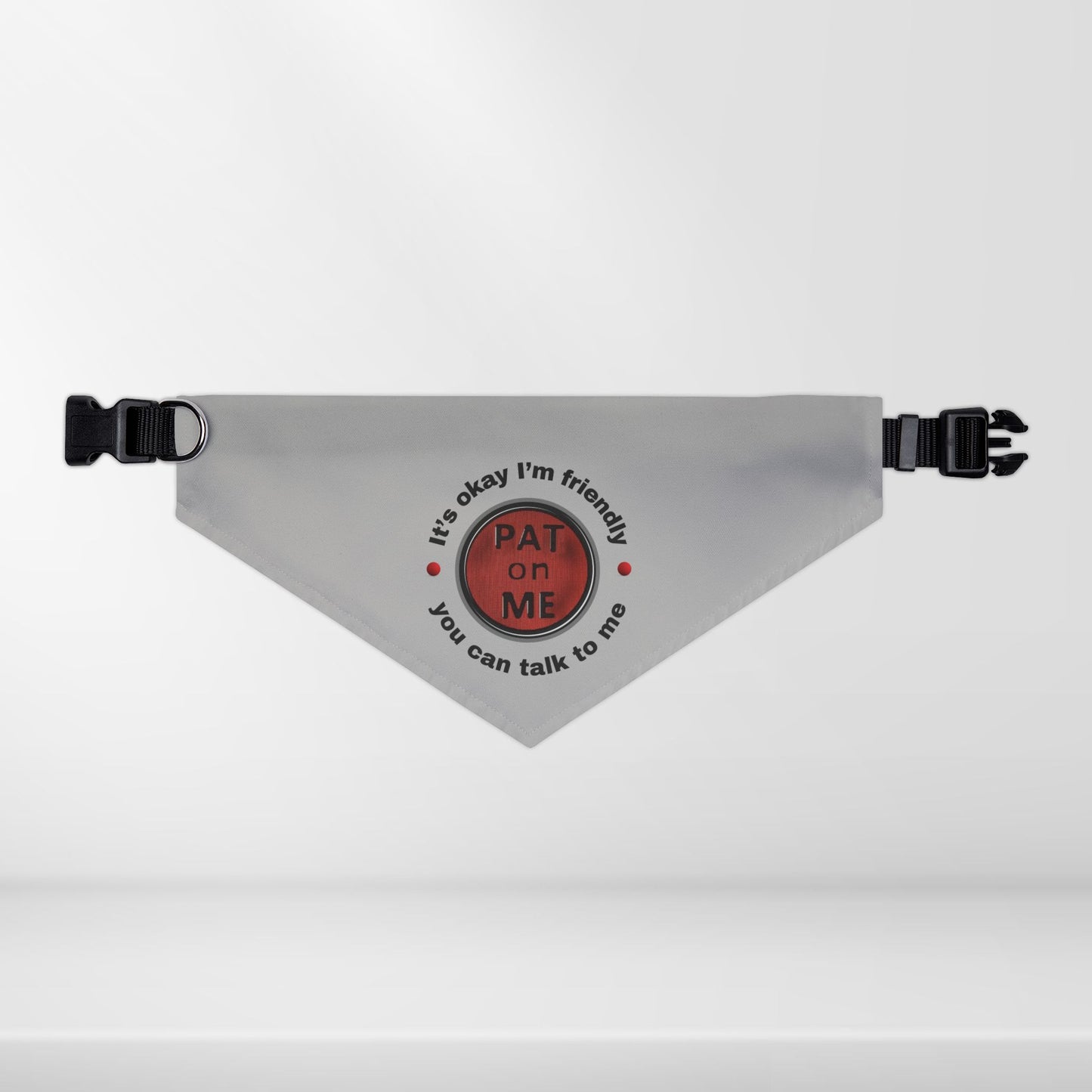 (f60910c) PAT on ME It's okay I'm friendly clip collar