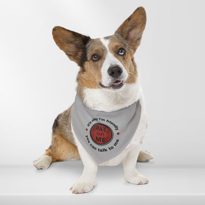 (f60910c) PAT on ME It's okay I'm friendly clip collar