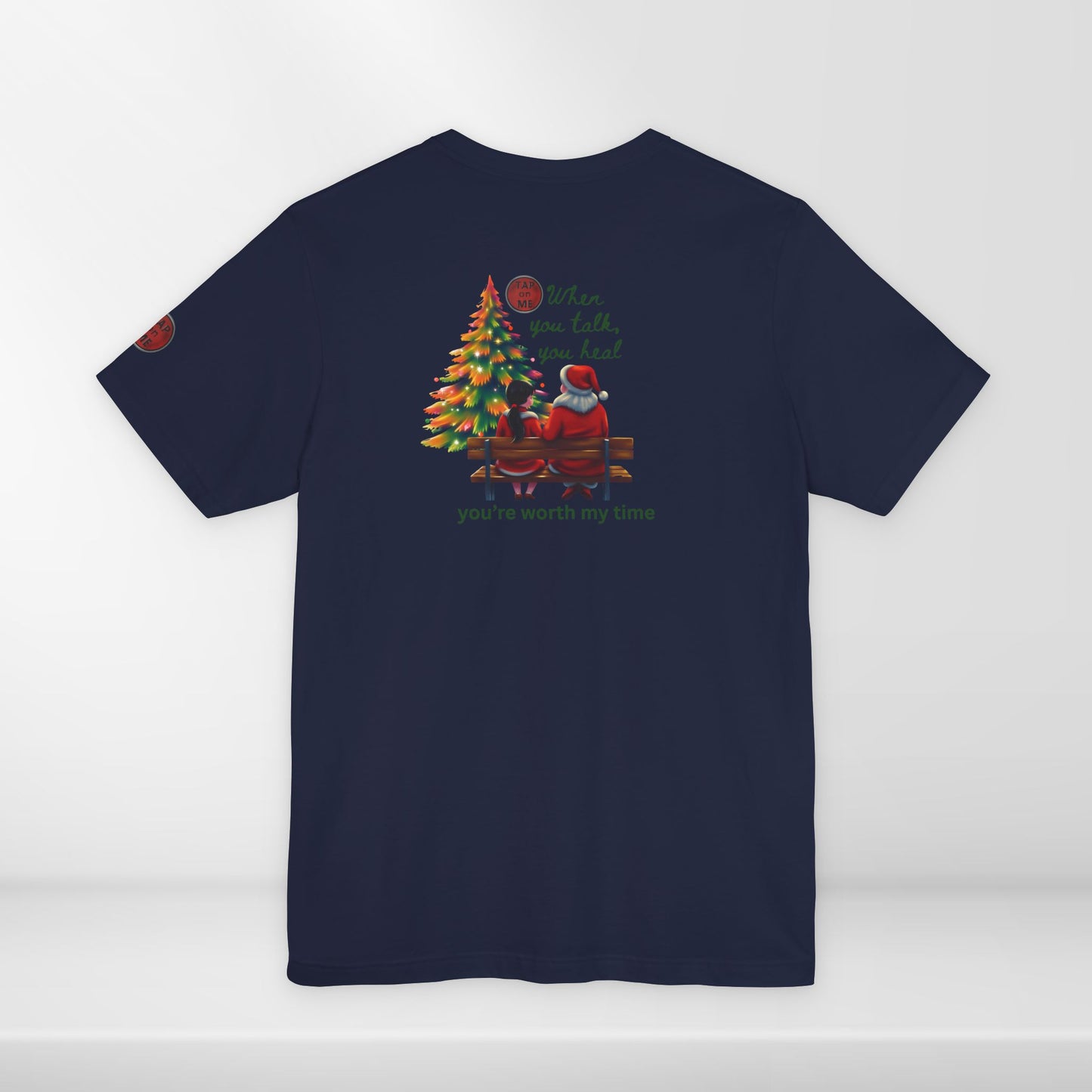 (e12563) When you talk, you heal (Christmas Santa) short sleeve