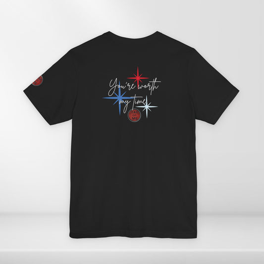 (e11233) You're worth my time (fireworks) short sleeve