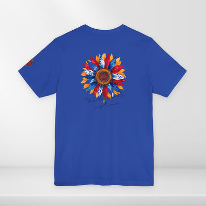 (e11332) You're worth my time (patriotic flower) short sleeve