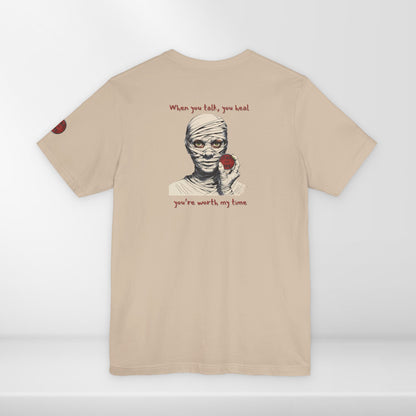 (e11437) When you talk, you heal (mummy) short sleeve