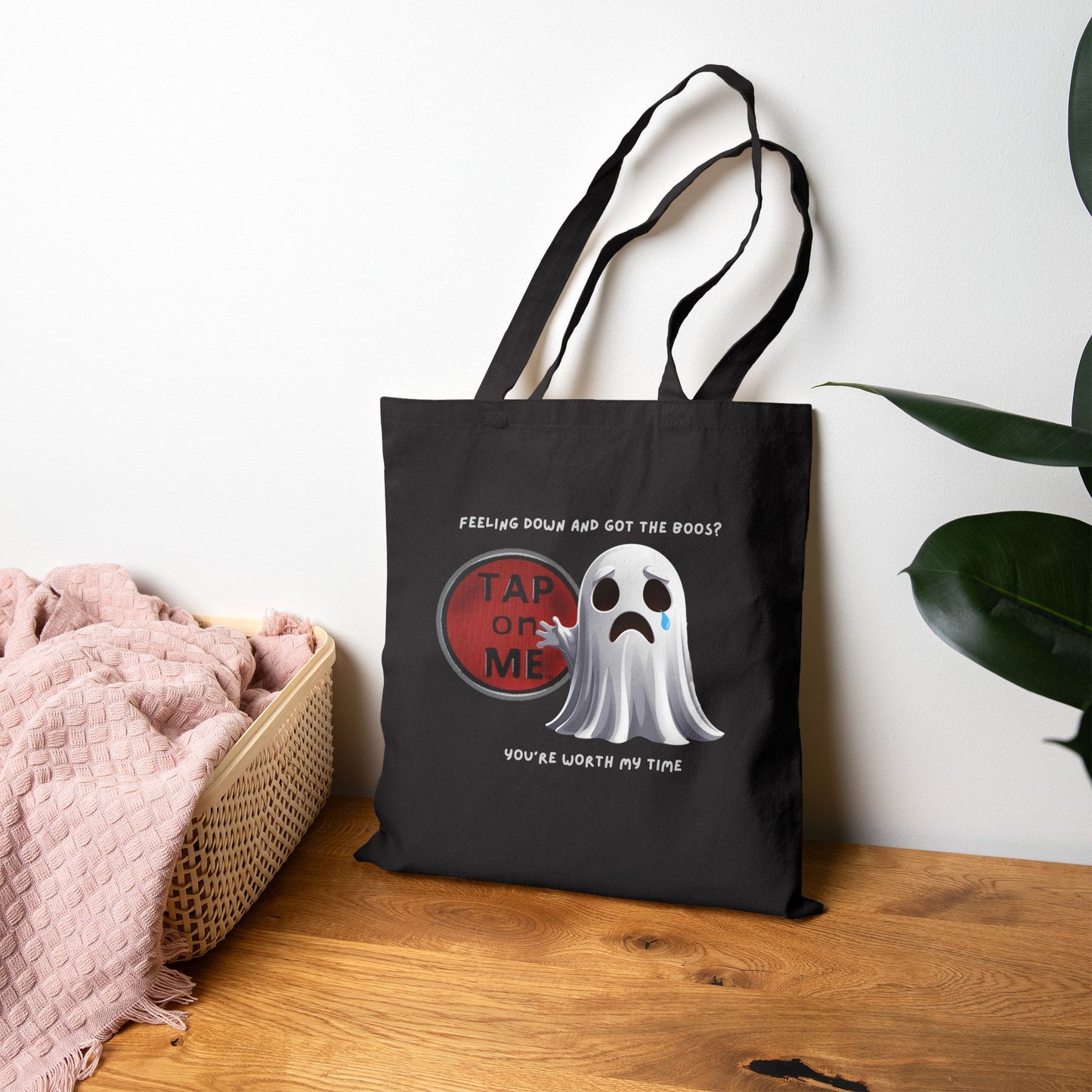 (e51628) Feeling down and got the boos? tote bag