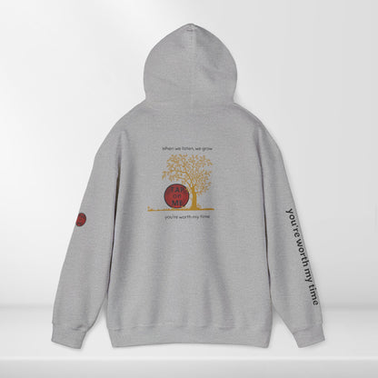 (b30406) When we listen, we grow (tree) heavy hoodie